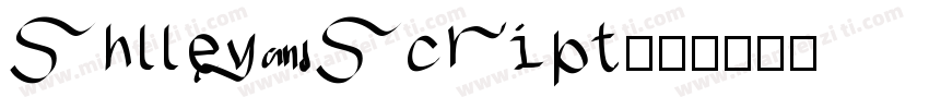 shlley script字体转换